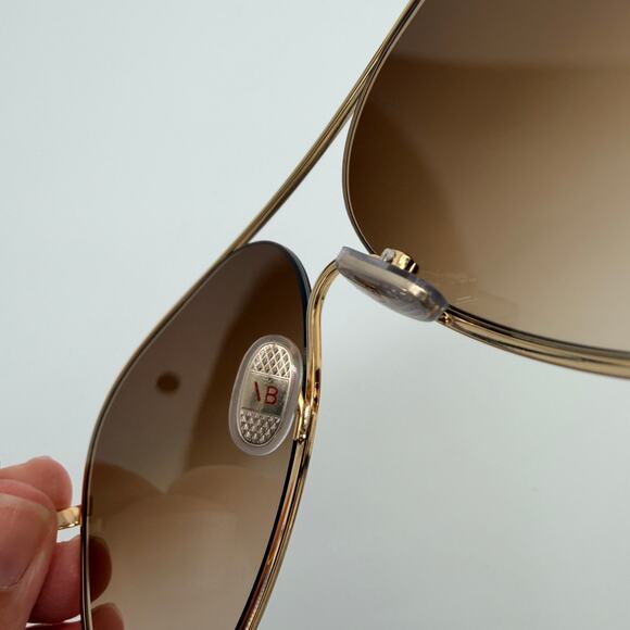 Victoria Beckham VB133S 703 Gold Brown Gradient Oversize Made in Italy 61-12-140 main image 5